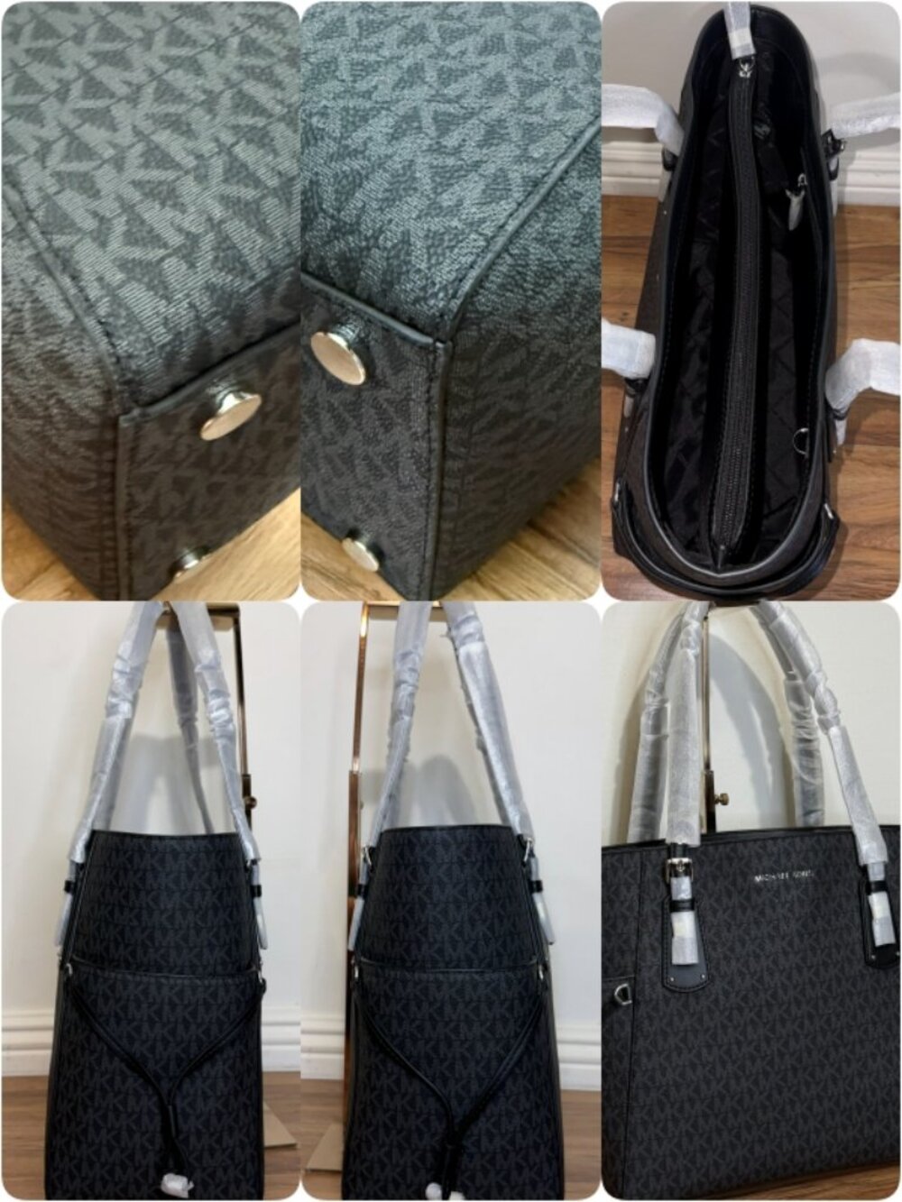 🖤Michael Kors 3 Compartment PVC/Canvas Coated Tote🖤 - Picture 3 of 16